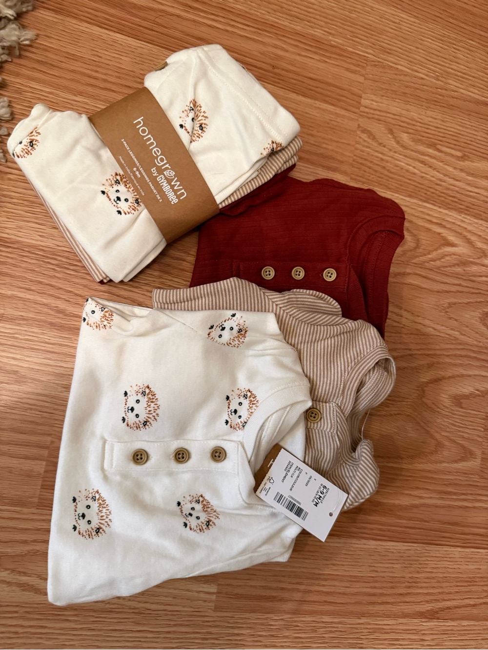 Gymboree Homegrown Matching Set - Cream, Rust, Beige
